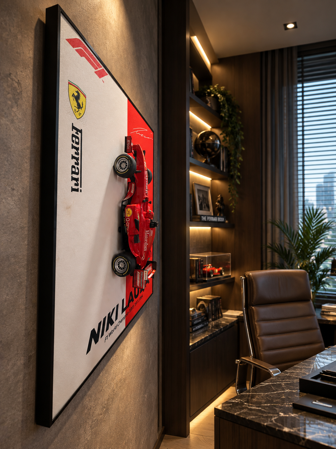 Niki Lauda × Ferrari | 3D Wall Art — One-of-One Ferrari F1 Wall Art