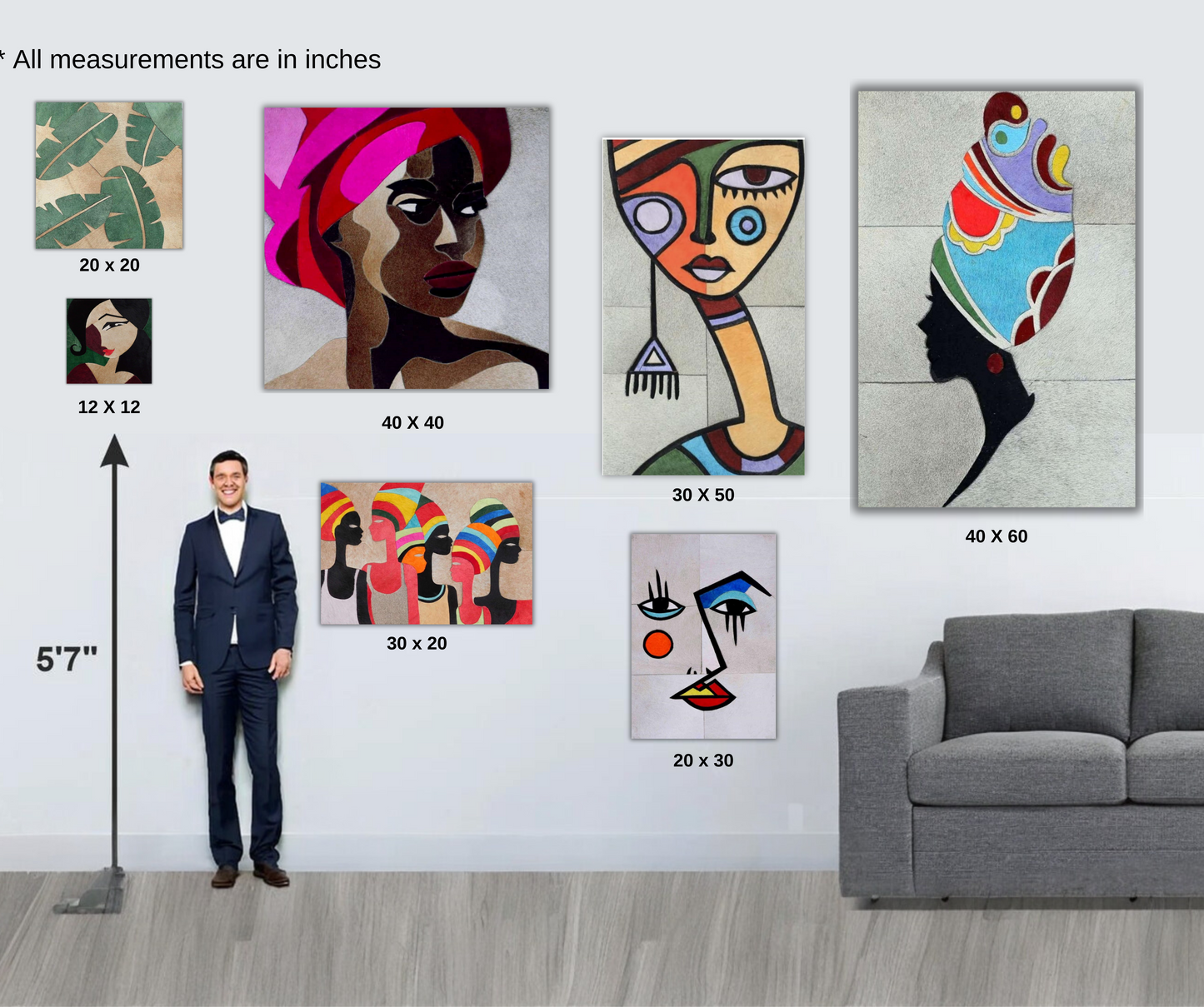 Horsepower handmade leather wall hanging decor