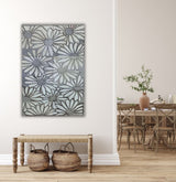 Sapphire Serenity handcrafted leather wall arts