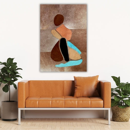Dance of the Cosmos leather wall art decor