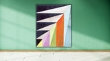 Lustrous Lagoon boho leather wall art