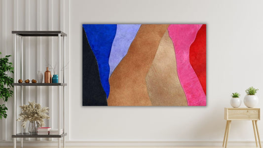 Primal Pioneers boho leather wall art