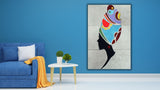 Leather Galápagos handmade leather wall hanging