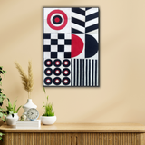 Bullseye leather wall hanging