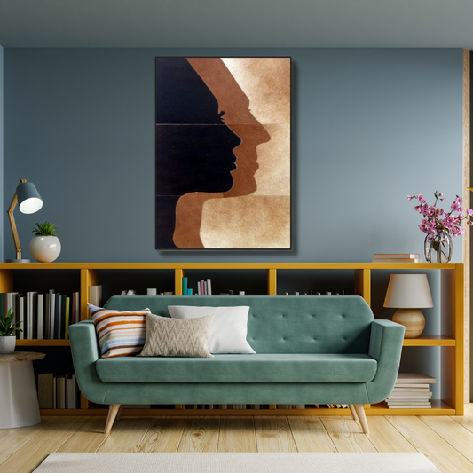 Earthen Silhouettes leather canvas arts