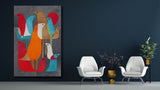 Enigmatic Echo handmade leather wall piece