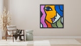 A Woman's Essence leather wall art