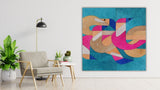 Masterpiece Melody leather wall hanging art