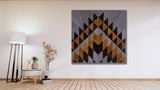 Abstract Echoes handicraft leather wall decor