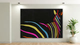 Painted Pony handicraft leather wall hanging