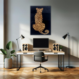 The Quiet Predator abstract leather wall prints