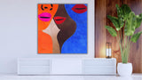 Whispers modern boho leather wall art