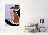 Equilibrium handicraft leather wall hanging