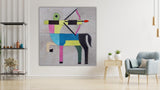 Centaur's Archery handmade leather wall piece 