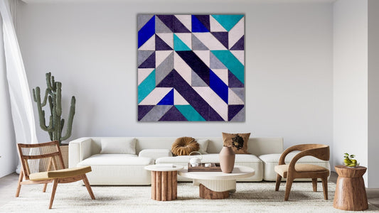 Patterns of Joy modern abstract leather art