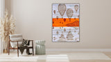 Balloons luxury modern leather wall art