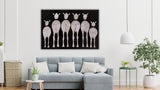 Nautical Horses leather wall hanging