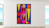 Assemblage Serenades leather wall portraits for living room