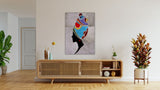 Mosaic Queen luxury modern leather wall art