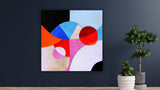 Vibrant Reverie handmade leather wall hanging