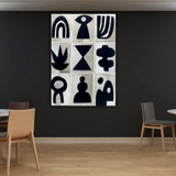 Iconic Echoes handcrafted leather wall hanging