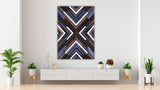 Infinite Echoes colorful abstract leather art