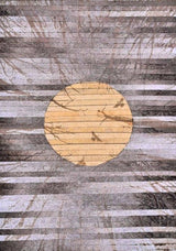 Wolf Moon luxury modern leather wall art