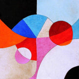 Vibrant Reverie handmade leather wall hanging decor