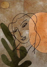 A Thought portrait leather wall art