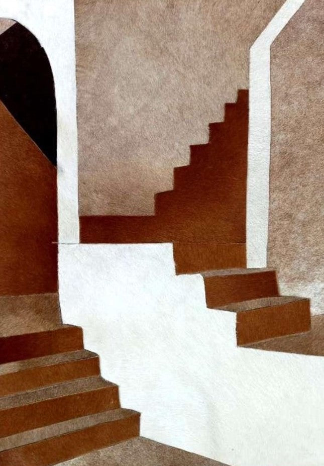 Buy Stairs of Fame Leather Wall Art- Timeless Handcrafted Wall Decor