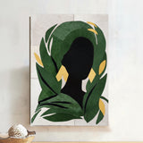 Rhythmic Reflections handmade leather wall hanging
