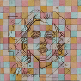 Monroe Reimagined boho leather artwork