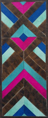 Abstract Elegance modern abstract leather art