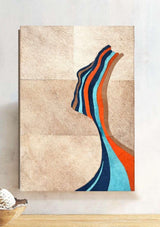 Cosmic Echoes boho living room leather wall decor