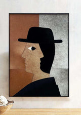 Surreal Symmetry handicraft leather wall hanging