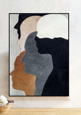 Aurora's Whisper modern boho leather wall art