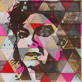 Eternal Pop Star colorful abstract leather art