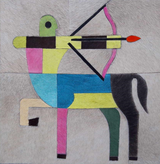 Centaur's Archery handmade leather wall decor