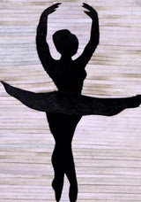 The Ballerina luxury  leather wall decor