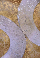 Mosaic Whimsy leather wall portraits for living room