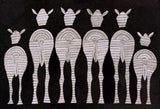 Nautical Horses framed leather art