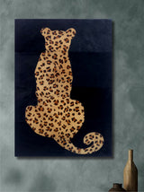 The Quiet Predator animals leather wall art