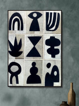 Iconic Echoes handicraft leather wall decor