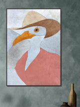Gentlebird abstract leather wall decor