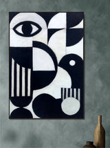 Eyeconic leather wall art decor