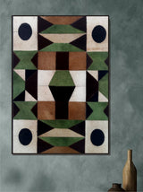 Earthen Matrix modern abstract leather art