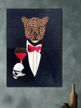 Cocktail Safari abstract leather wall art