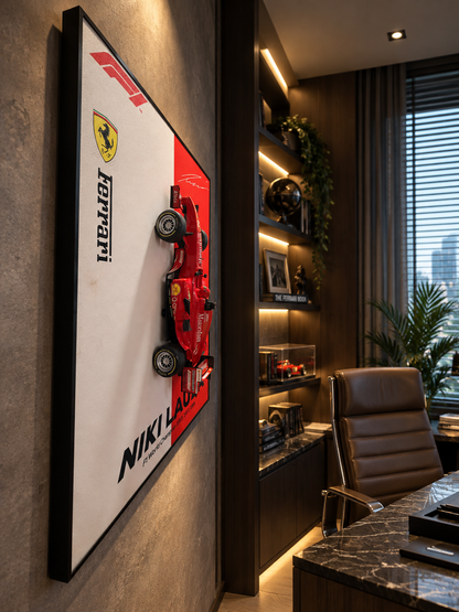 Niki Lauda × Ferrari | 3D Wall Art — One-of-One Ferrari F1 Wall Art