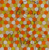 The Simpson boho canvas leather wall art