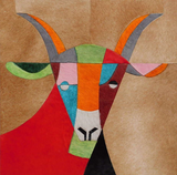 The Colourful Moo Timeless leather wall decor